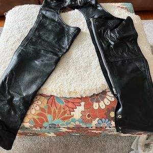 COPY - First Leather Apparel Leather Chaps Xsmall adjustable..